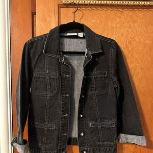 Chico's Black Jean Jacket